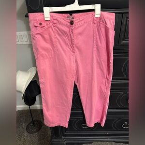 Pink Cropped Pants chino’s size 16